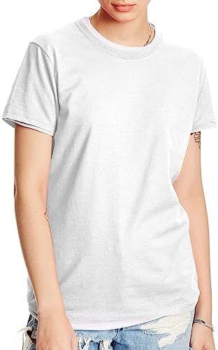 Hanes Women's Perfect-T Short-Sleeve T-Shirt, Women’s Crewneck T-Shirt, Women’s Short-Sleeve Cotton Tee