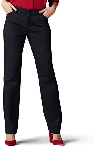 Lee Women's Wrinkle Free Relaxed Fit Straight Leg Pant