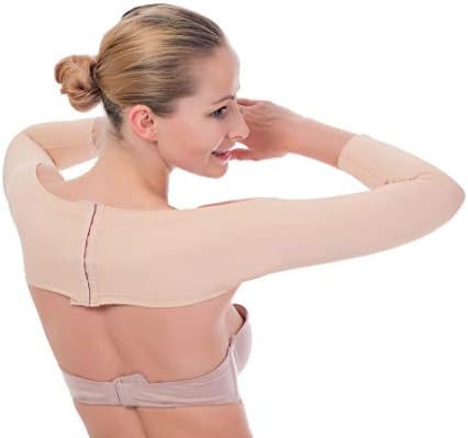 Upper Arm Compression Sleeve Shaper Crop Top - Posture Corrector Back Supporter Women Liposuction Compression Garment