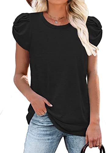 Womens Tops Dressy Casual Shirts for Women Summer Clothes Ladies Twist Tunics Tees 2023