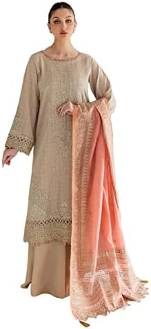 edenrobe Women's Stitched Pakistani Indian Salwar Kameez with Dupatta, Women Ready to Wear Kameez Shalwar - Mystique 3Pc-D