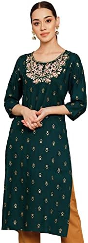 Chandrakala Women's Embroidery Priented Kurti (K229-P)