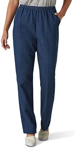 Chic Classic Collection Women's Cotton Pull-on Pant with Elastic Waist