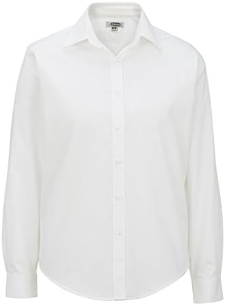 Edwards Garment Women's Pinpoint Long Sleeve Oxford Shirt