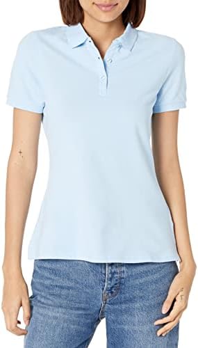 French Toast Women's Short Sleeve Stretch Pique Polo Shirt