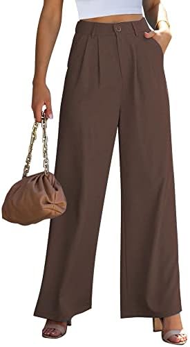 GRAPENT Wide Leg Pants for Women Work Business Casual High Waisted Dress Pants Flowy Trousers Office