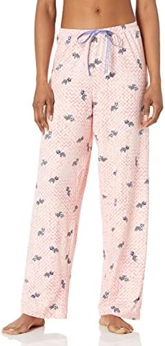 HUE Women's Printed Knit Long Pajama Sleep Pant