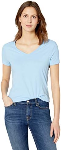 Hanes Women's Perfect-t V-Neck T-Shirt, Ring-Spun Cotton Short Sleeve Tee for Women