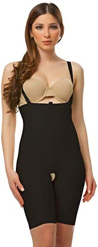 Isavela 2nd Stage Body Suit Mid Thigh Length W/Suspender Plastic Surgery Compression Garment (BS04)