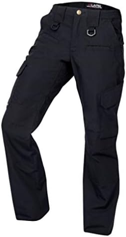 LA Police Gear Women's Operator Pant with 8 Pockets and Elastic Waist