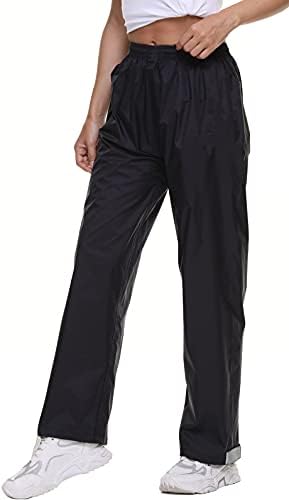 Lelaki Women's Rain Pants Waterproof Breathable Lightweight Outdoor Trousers Hiking