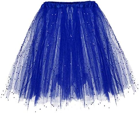 MISYAA Sequin Tutus for Women, Tutu Mini Skirt Multi-Ply Mesh Ballet Party Wedding Bridesmaid Dreamy Garment Only Left