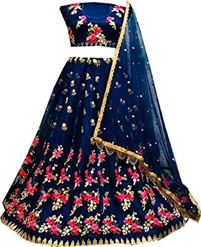 SKY VIEW FASHION Indian Festival party wear wedding bridal lengha choli Christmas gift lehena With Unstitched Choli