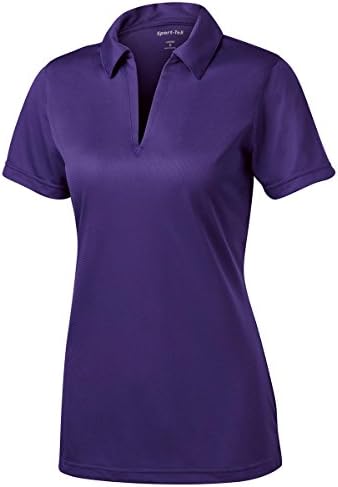 SPORT-TEK Women's Active Johnny Collar Textured Polo Shirt