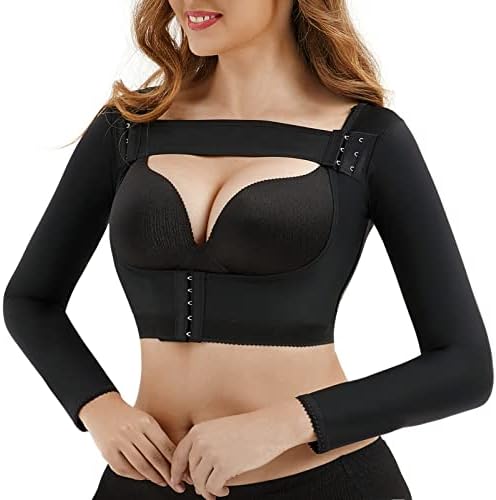 Upper Arm Shaper Post Surgical Slimmer Compression Sleeves Posture Corrector Tops Shapewear for Women