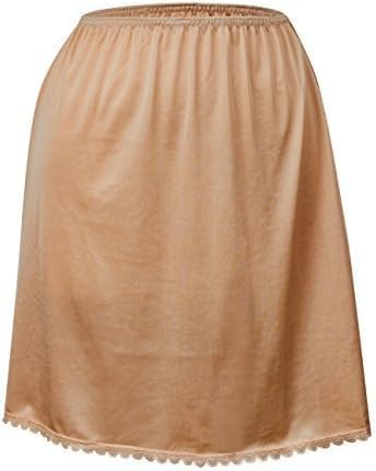 Valair Classic Short and Long Half Slip Skirt for Ladies and Girls - Slight Flair - Anti Static - Ranges 14" Till 34"