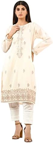 edennrobe Women's Cream Pret