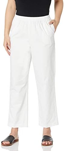 Alfred Dunner All Around Elastic Waist Cotton Short Twill Pants