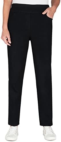 Alfred Dunner Womens Petite Super Stretch Mid-Rise Short Length Pant