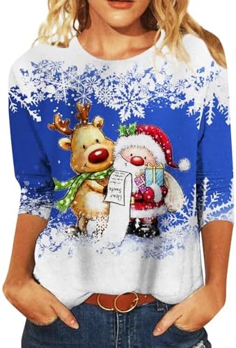 Christmas Swagschristmas Party Outfits for Women Christmas Party Outfits Women's Fashion Casual T-Shirt Christmas