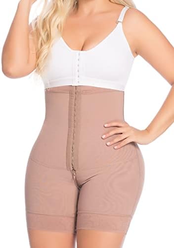 DELIE Fajas Colombianas for Women Reductoras y Moldeadoras High Compression Garments After Liposuction Full Bodysuit 09346