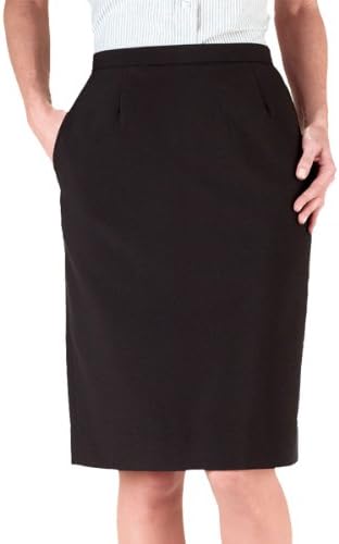 Edwards Garment Women's Waistband Straight Skirt, Black, 2 R