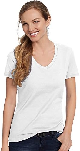 Hanes Women’s Perfect-T Short Sleeve V-Neck T-Shirt