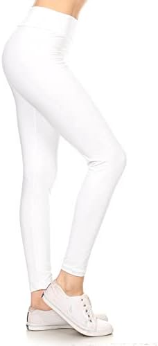 Leggings Depot High Waisted Leggings for Women Buttery Soft Women's Leggings Solid Yoga - Reg, Plus, 1X3X, 3X5X