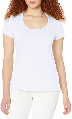 Nautica Women's Easy Comfort Scoop Neck Supersoft 100% Cotton Solid T-Shirt