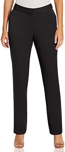 Rafaella Women's Curvy Gabardine Slim Leg Dress Pant (Size 4-16)