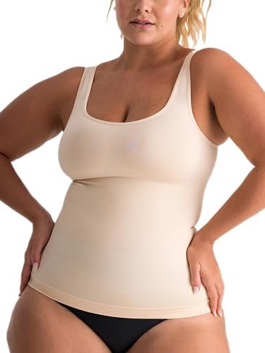 SHAPERMINT Compression Tank Cami - Tummy and Waist Control Body Shapewear Camisole for Women