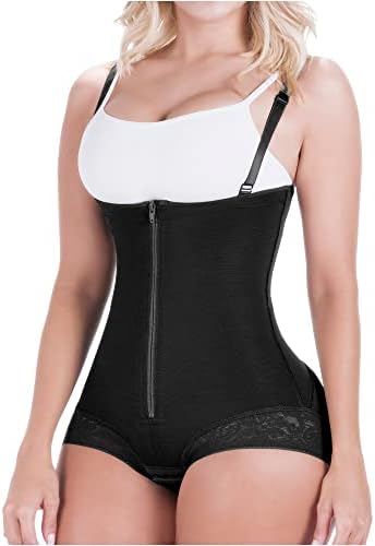 Sonryse 021ZF Fajas Colombianas Post Surgery Lipo Compression Garment after Tummy Tuck Control Open Bust Shapewear