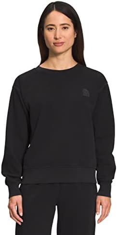 THE NORTH FACE Women's Garment Dye Crew, TNF Black, X-Small