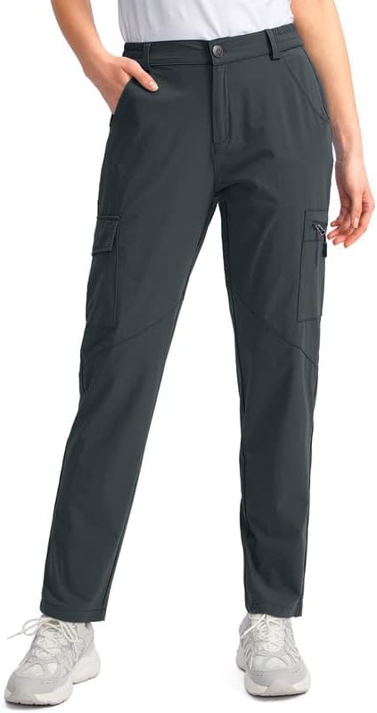Viodia Women's Hiking Cargo Pants Quick Dry UPF50+ Waterproof Pants for Women Fishing Golf Travel Pants with Pockets