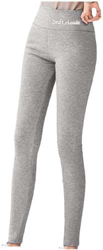 Women's Wide Leg Sweatpants Warm Casual Winter Solid Pants, Soft Clouds Fleece Leggings Sweatpants, M-3XL